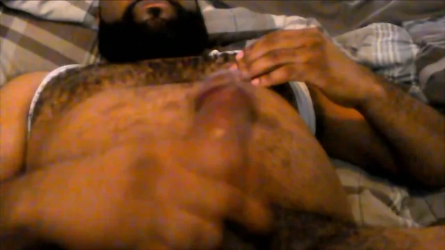 Me showing off Hairy Chest and Belly while Jerking Off