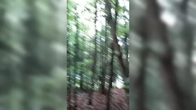 Jerking Off in the Woods