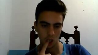 Portuguese Nice Twink With Rock Hard Dick,Round Bum On Cam
