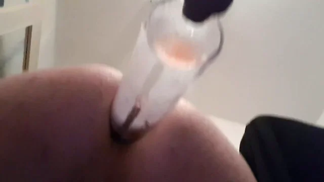 Young Guy pump Prolapse, Insert Huge Dildo