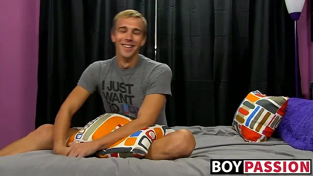 Blond twinks with big dick Chris and Patrick fucking hard