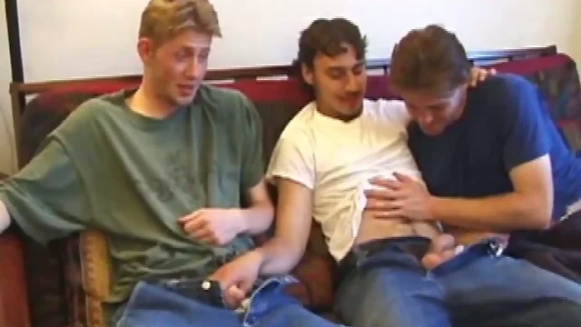 First Timers Amateur Gay Threesome