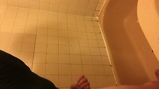 Crossdresser teen teasing in shower 2