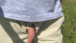 I love to swing my dick in public