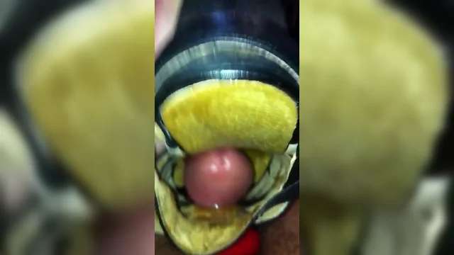 Fucking black cork wedge with nuru gel (no cum)
