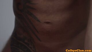 Naughty masseur ass drilled by muscular hunk