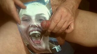 Tribute for cazzo93 - hot bitch gets a mouthful of cum