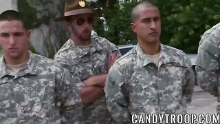 Soldier gets fucked in the asshole by another big dick soldi