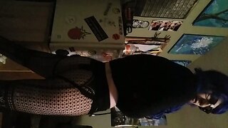 Sexy Trans Girl Blows Her Load Again
