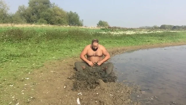 Jons mud fun at lake in 2016