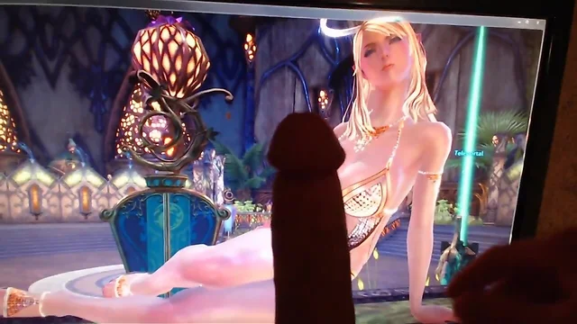 Busty High Elf Poses For A Huge Load! (TERA)