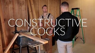 Hot Construction Worker Caught with Big Dildo