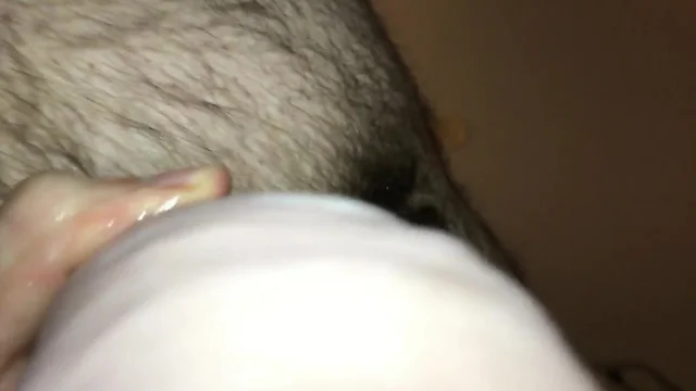 Fatfucker self fists and fucks his own ass with a big dildo