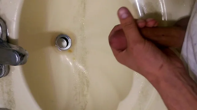 Jacking off and Cum in Bathroom for Someone Special