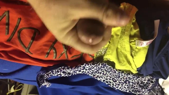 Sissy in Law Laundry day cum VS Candies panties