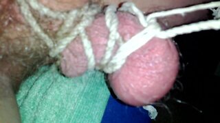 Tied cock and balls 2