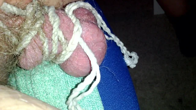 Tied cock and balls 2