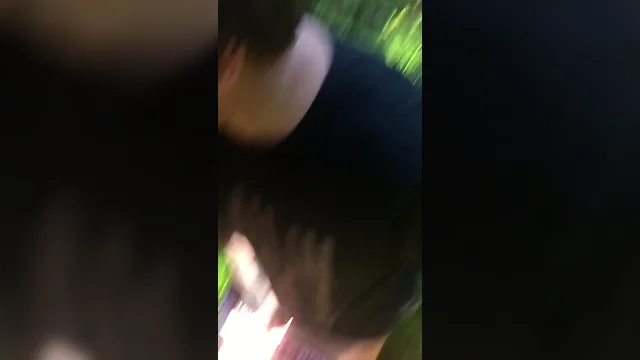 Blowjob in the woods.