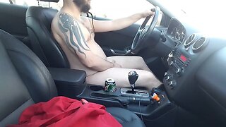 Driving Nude, and Stroking II (Public Exposed)