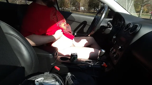 Driving Nude, and Stroking II (Public Exposed)