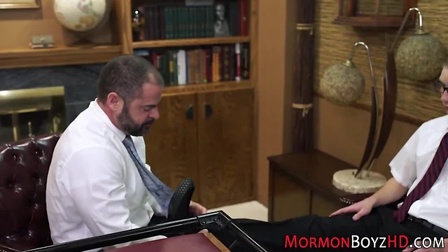Mormon bear fucks twink