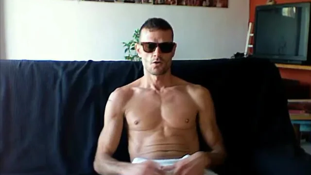 Hot Cammer Rocks His Small Dick with Stylish Sunglasses