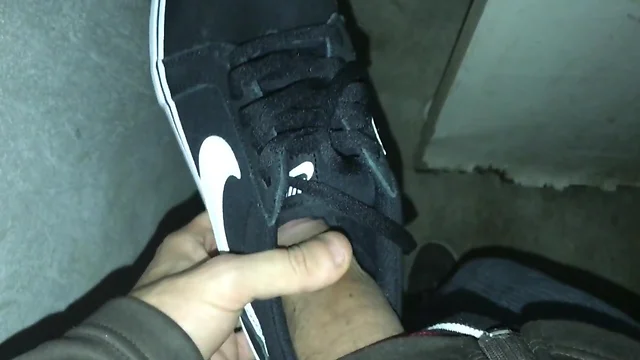 Fuck,spit,piss and cum nike sneaker