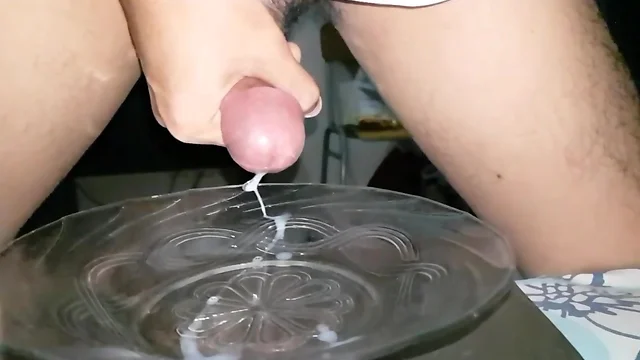 Slow Motion Cum On The Plate