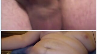 Jerking off with another chubby guy