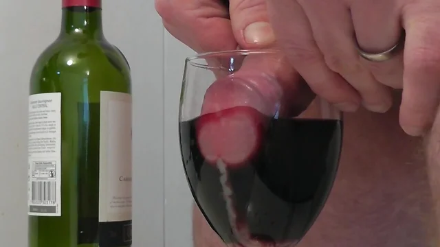 red red wine and a load of cum
