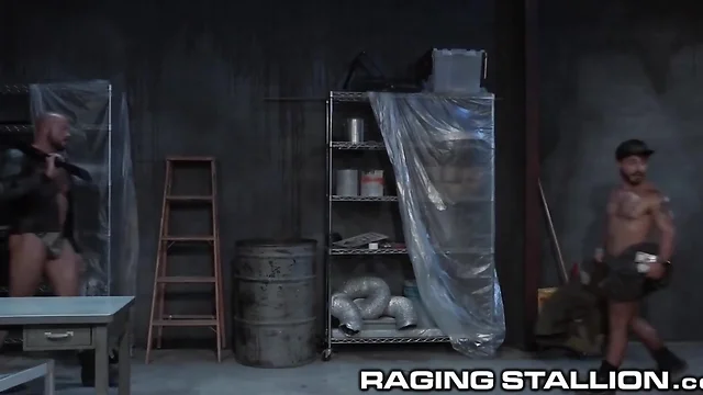 RagingStallion Built Stud Sean Duran Dominates his Ass