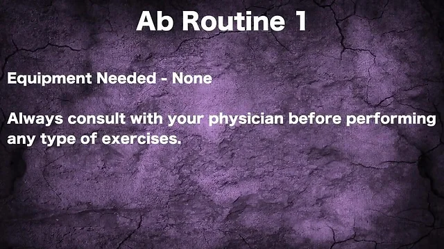 Sex Pack Abs - Ab Routine 1