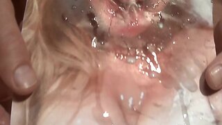 Tribute for christy6996 - sperm on big tits and horny tongue