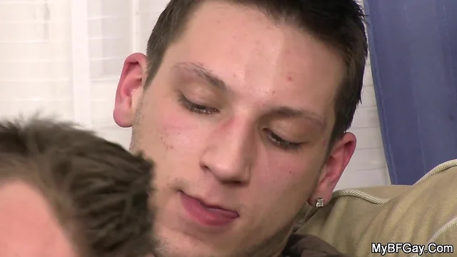 He takes gay cock from behind
