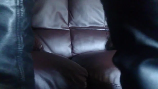 Leder auf der Couch