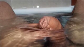 Check out underwater foreskin slow motion