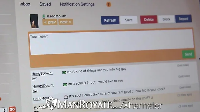 ManRoyale Guy caught masturbating online by bf
