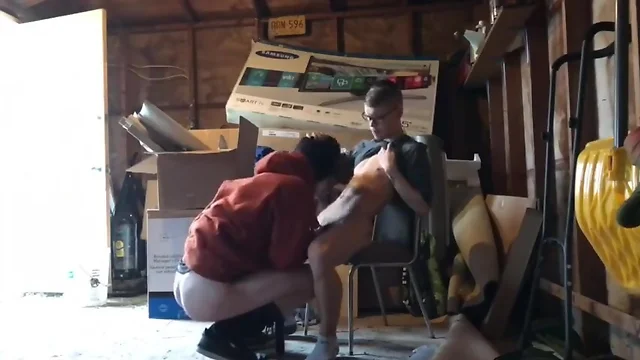 Twinks Hook Up in Garage: Butts, Cocks, Dicks & Gagging!