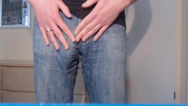 Bulge in light Jeans - from soft to cum - buddylongdong