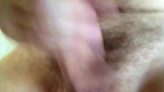Masturbating my hairy cock and shooting cum in August