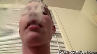 Big dicked twink Cain bangs his cigar smoking lover Ty Frost