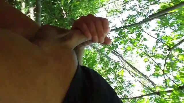 Another nature walk with cumshot