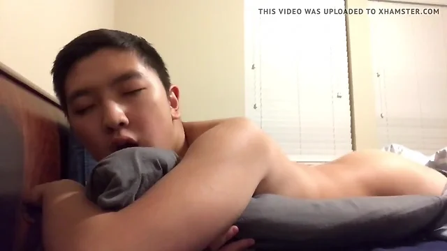 Horny Asian in Bed