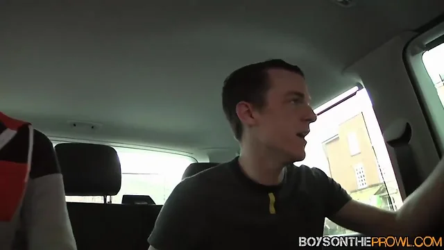 Jake Kelvin drills two butt pirates super hard in the car
