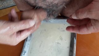 foreskin & wanking with collected cum