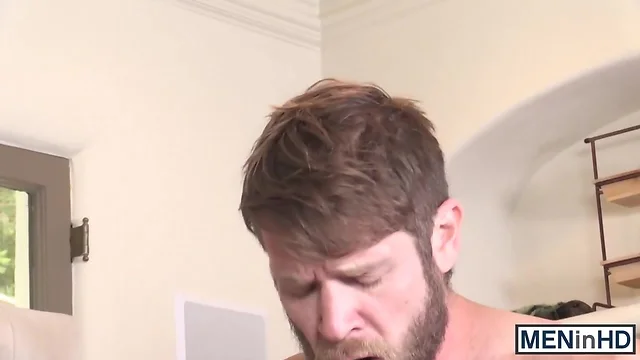 Gay slut is about to cry with a hard dick in his anus