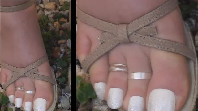 my natural  pantyhose cecilia with white nails 2017