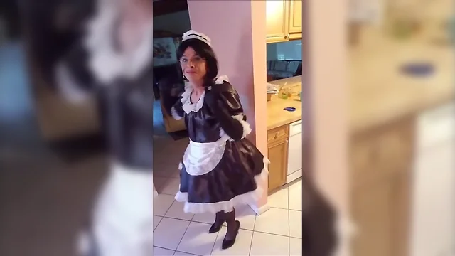 sissy roberta in her maids uniform