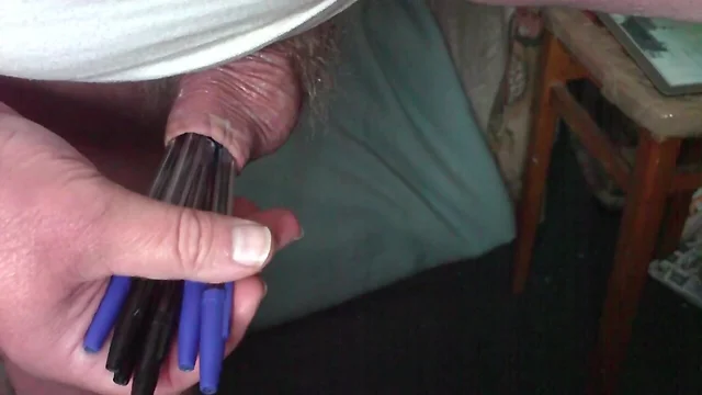 Foreskin with 18 pens