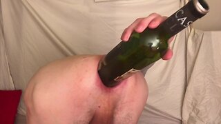 Risky Extreme Fisting My Skinny Ass with a Bottle of Wine